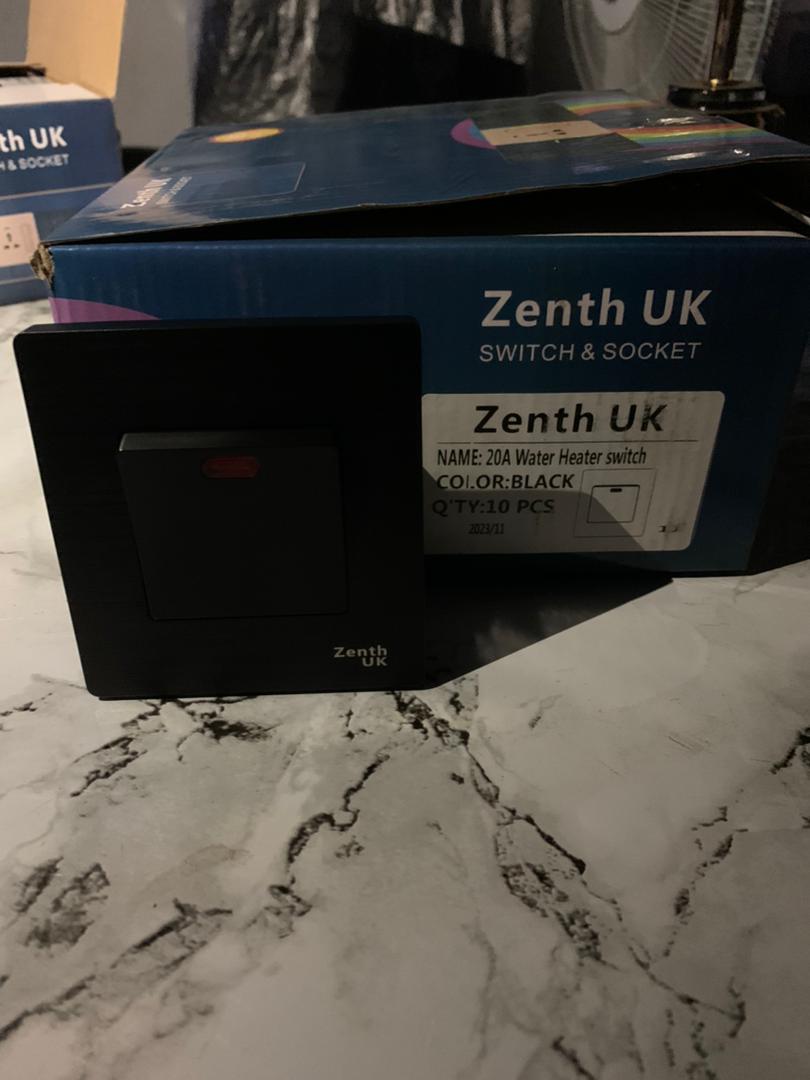Zenth UK 20A Water Heater Switch