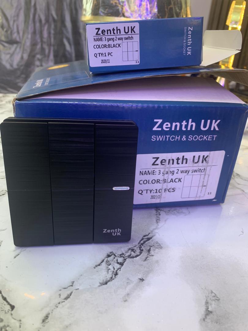 Zenith UK 3 Gang 2 Way Switch