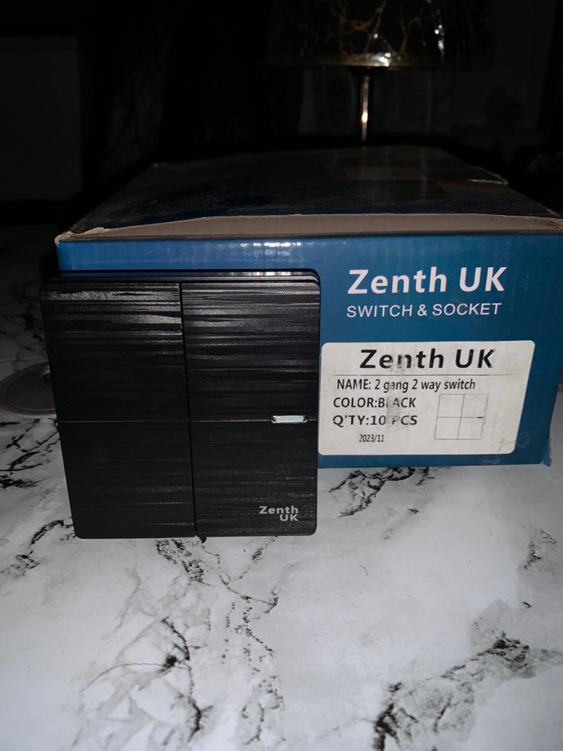Zenth UK 2 Gang 2 Way Switch