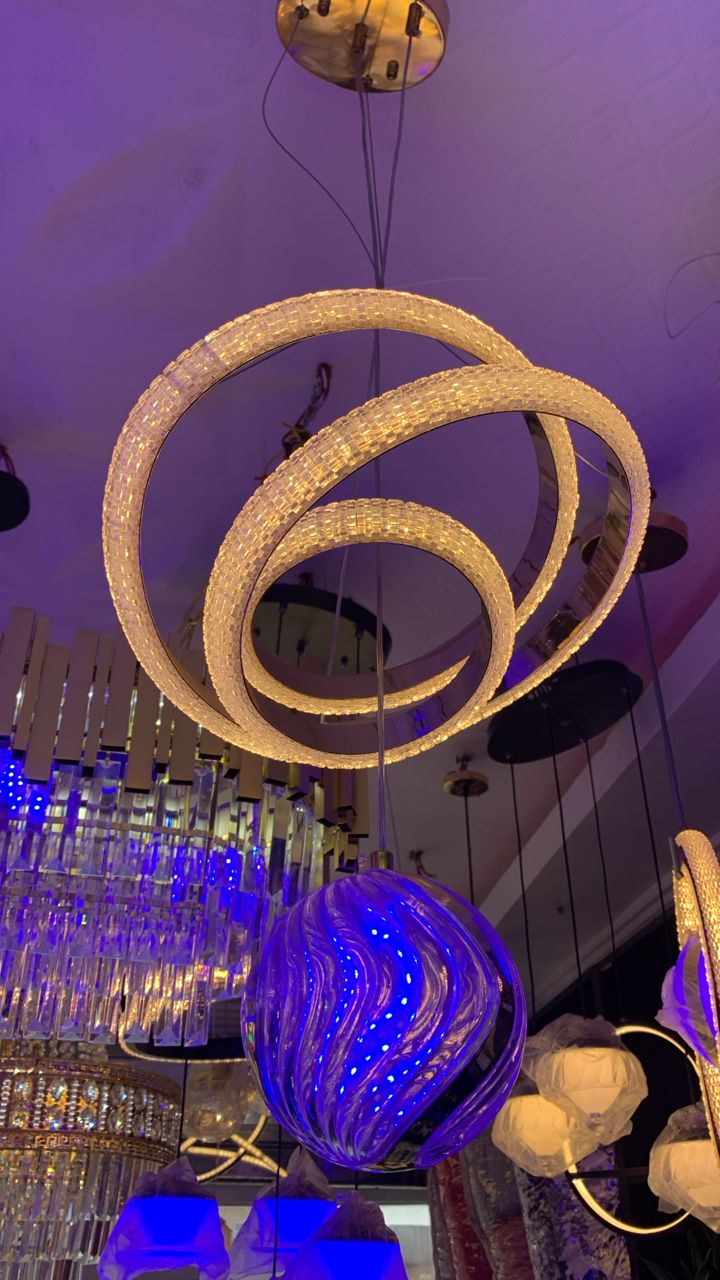 Modern Spiral LED Chandelier