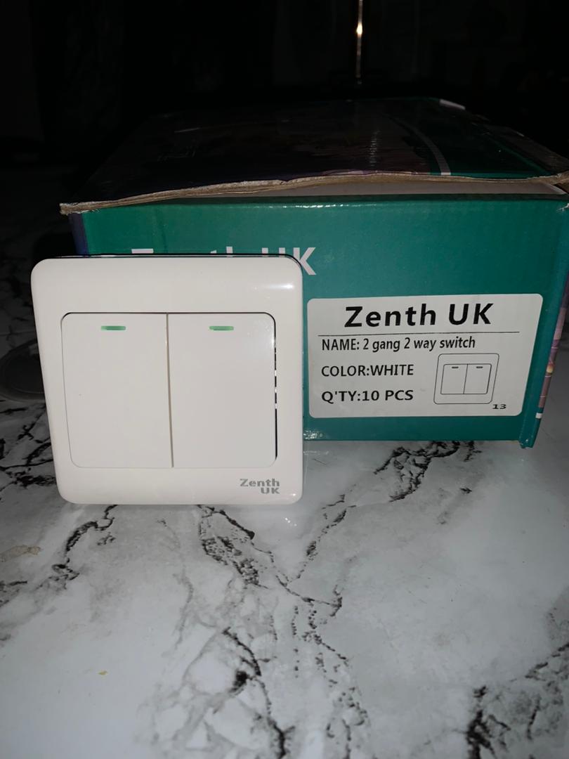 Zenith UK 2 Gang 2 Way Switch