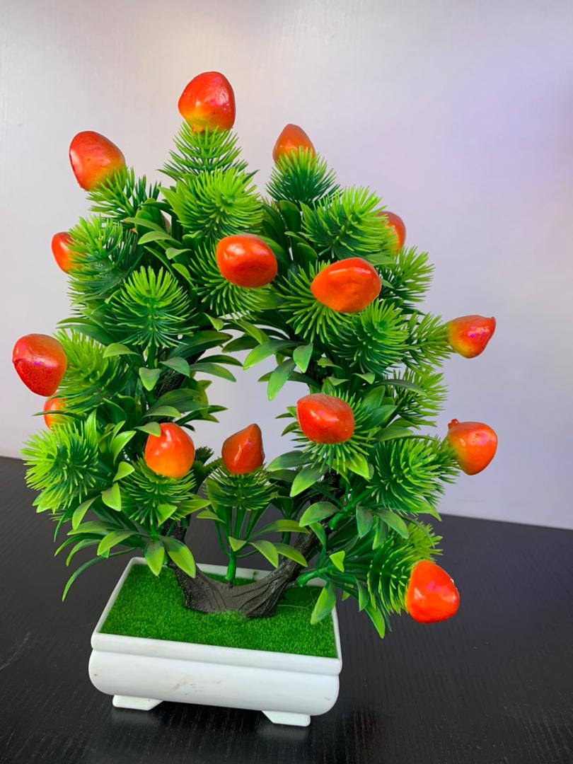 Artificial Decorative Plant with Red Berries