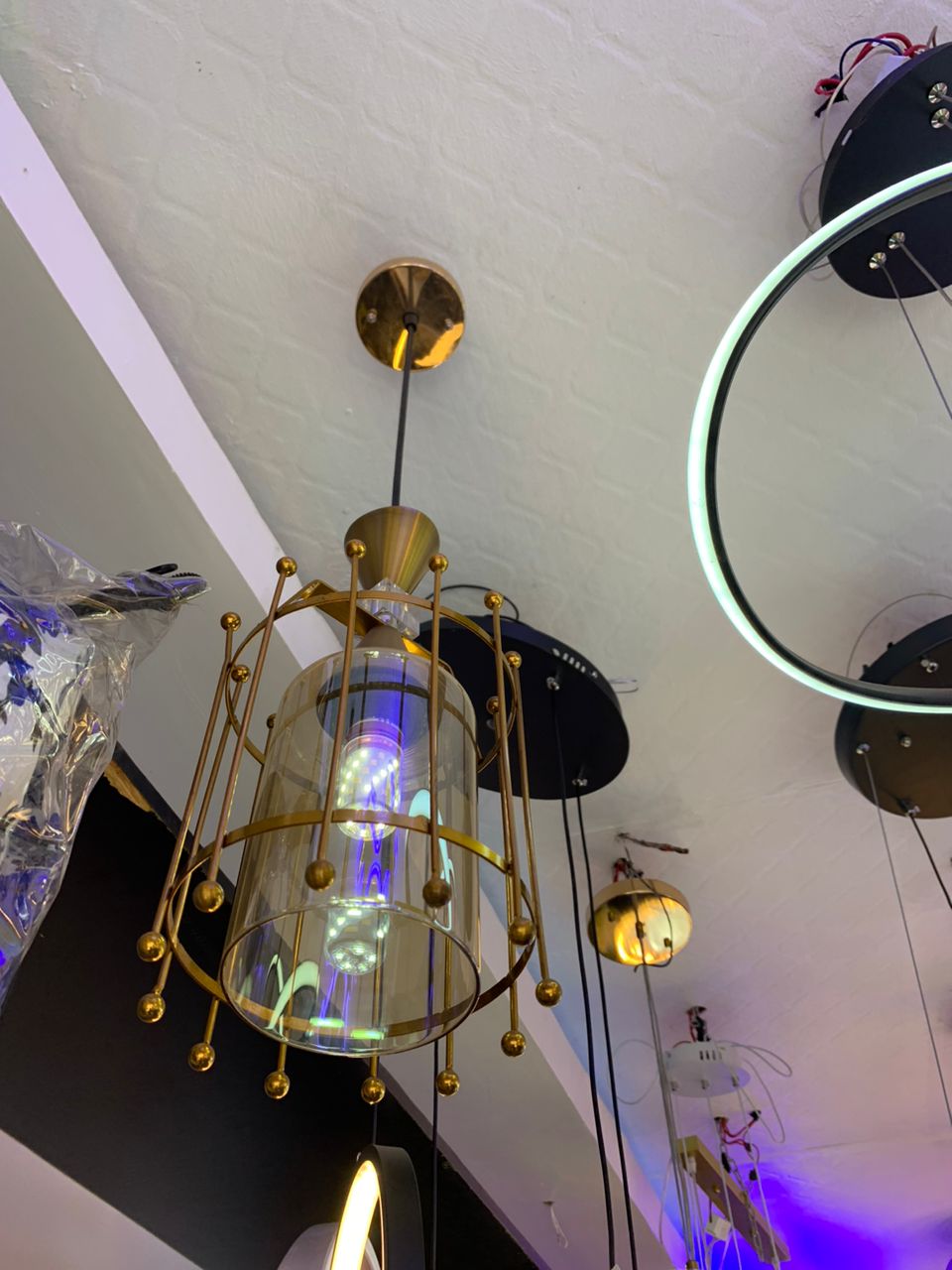 Modern Brass Pendant Light