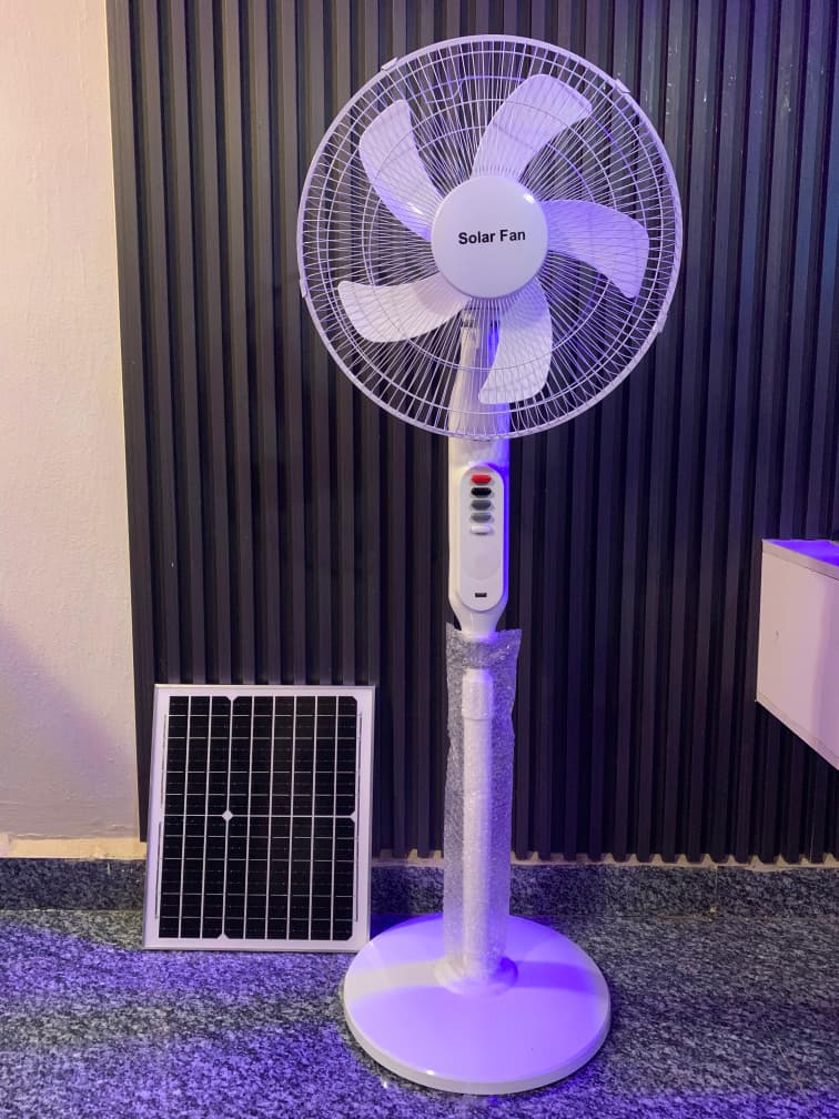 Solar Powered Stand Fan