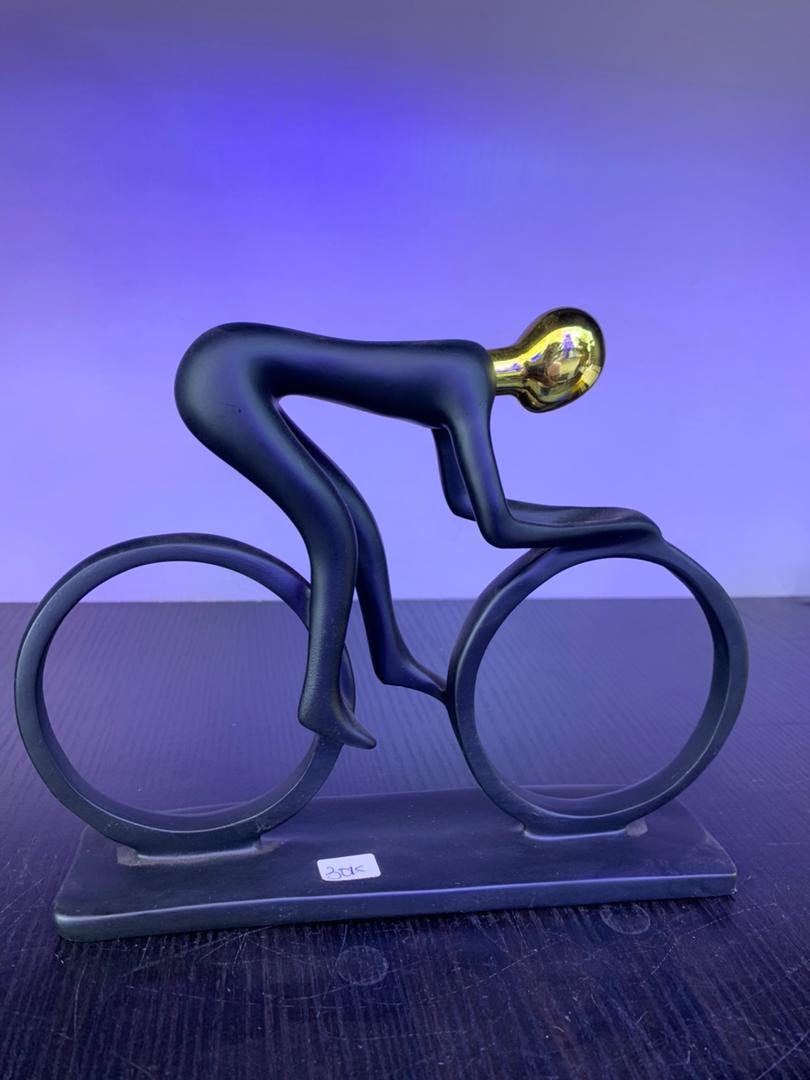 Modern Cyclist Sculpture