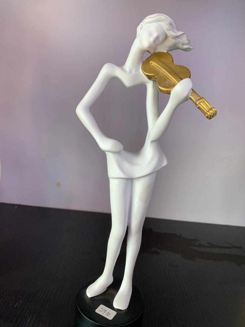 Modern Violinist Sculpture