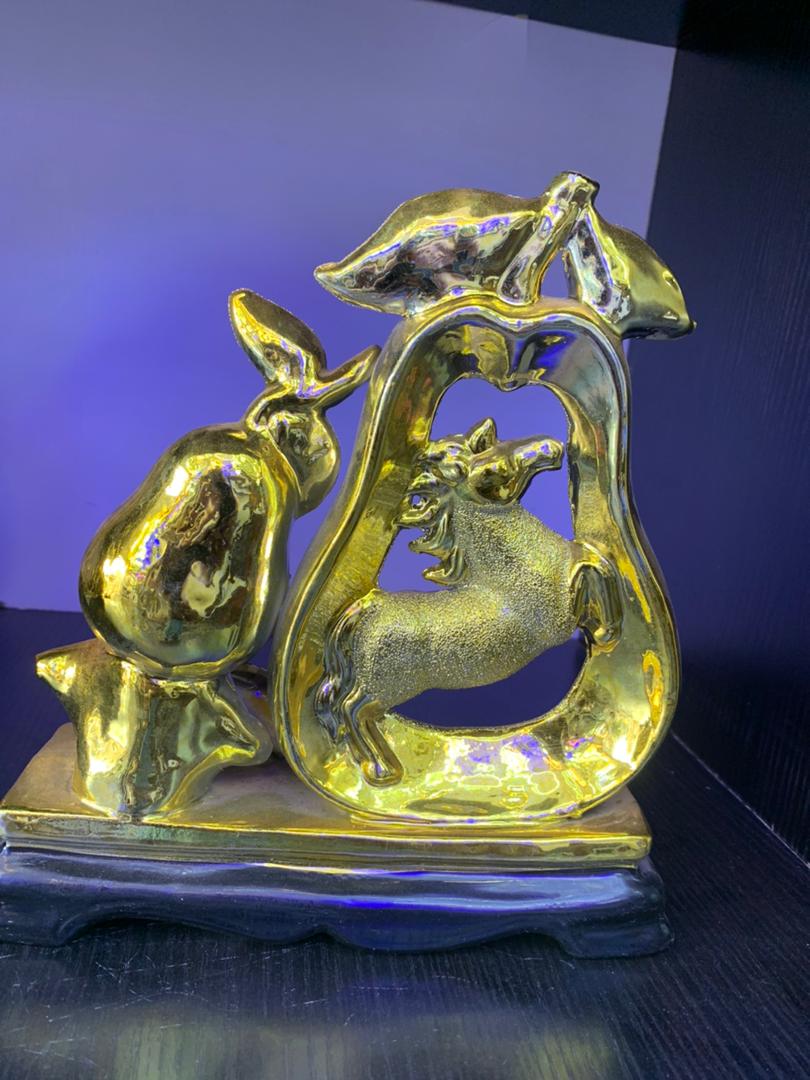 Golden Decorative Sculpture