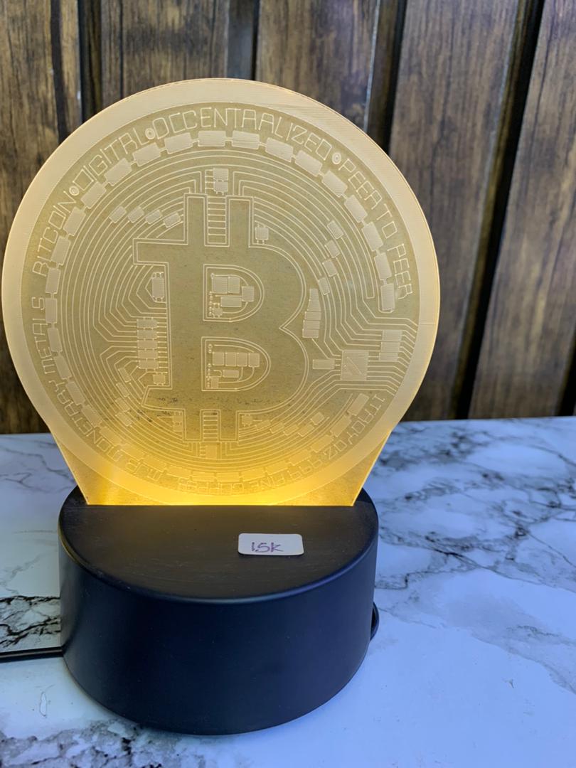 Bitcoin LED Table Lamp