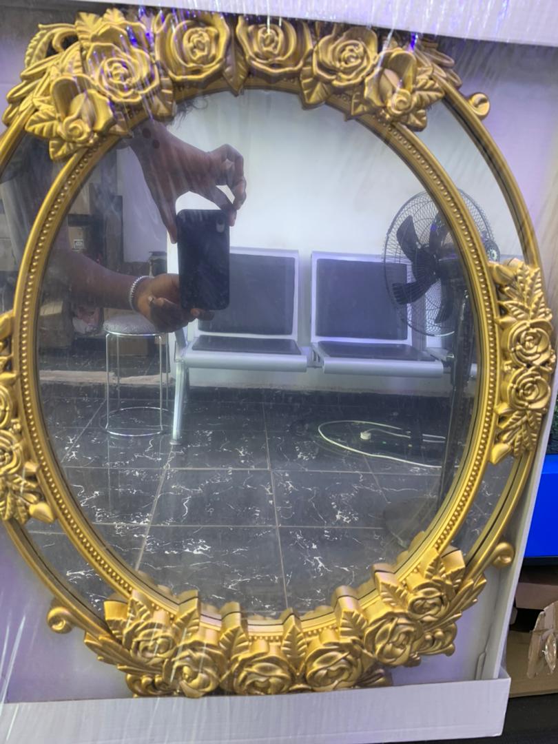 Ornate Oval Wall Mirror