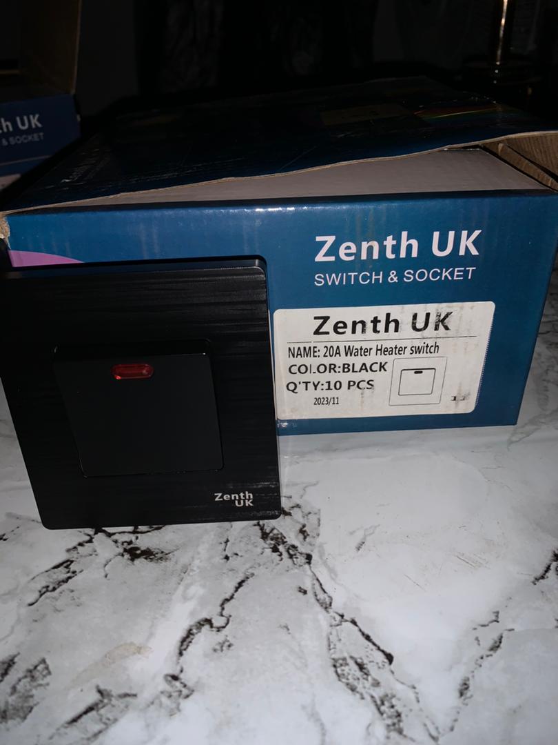 Zenith UK 20A Water Heater Switch