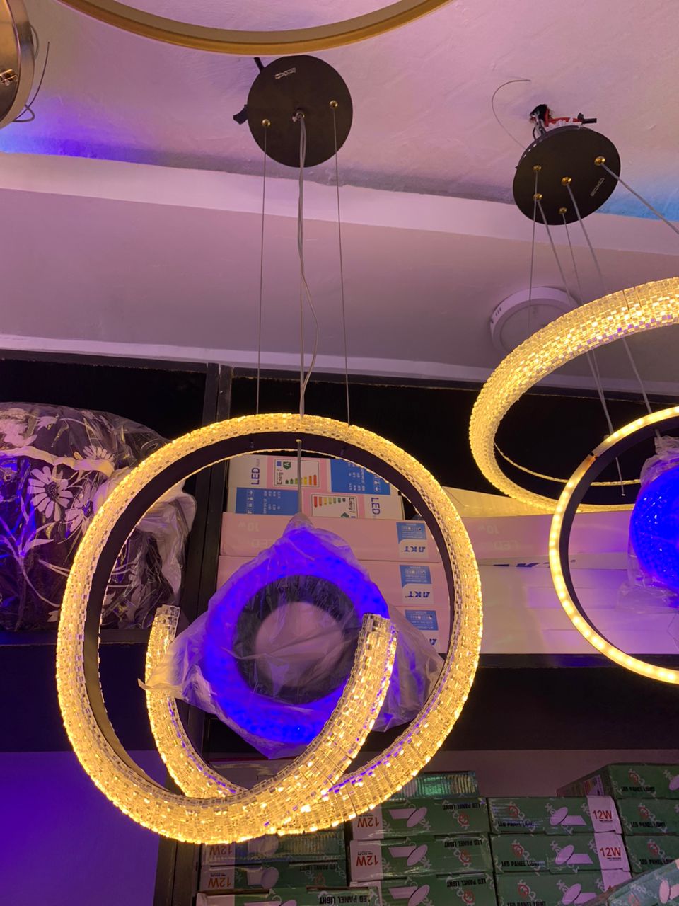 Modern LED Spiral Chandelier