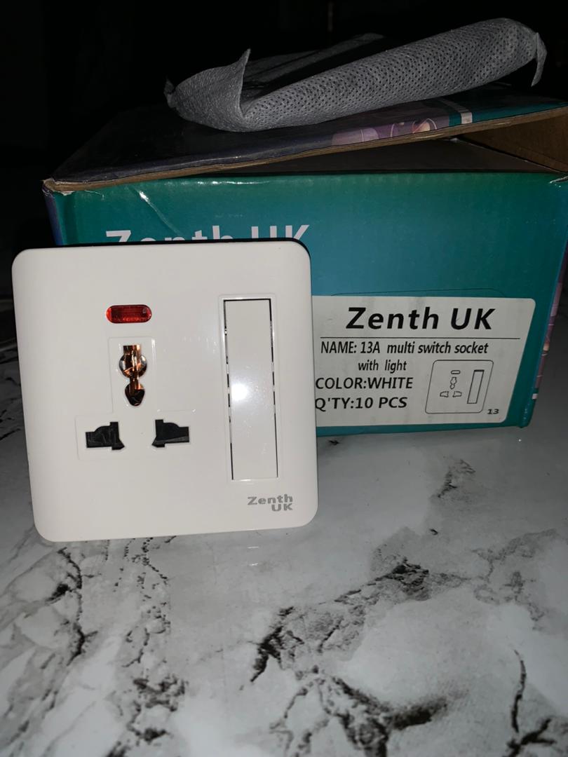 Zenith UK 13A Multi Switch Socket