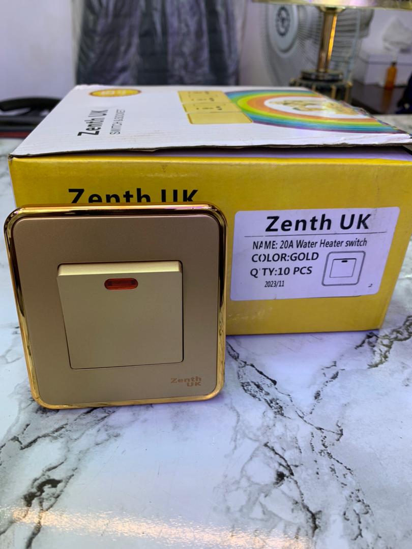 Zenith UK 20A Water Heater Switch