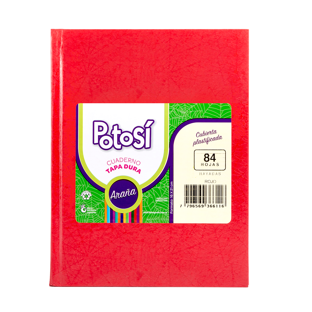 Potosi cuaderno tapa dura N˚3 84hojas