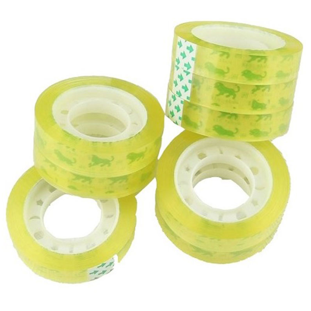 Cinta adhesiva transparente 12mm x 20m 12u