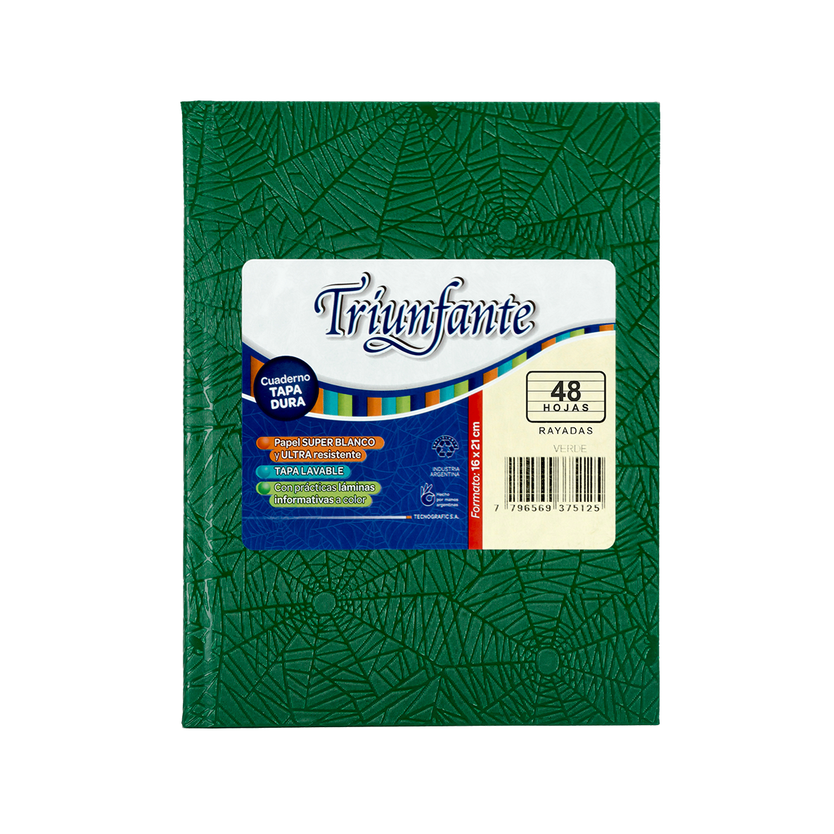 Triunfante cuaderno tapa dura N˚3 42hojas