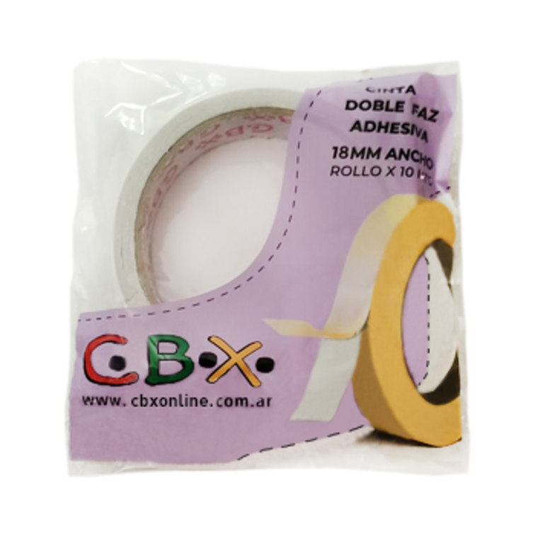CBX cinta doble faz 18mm x 10m