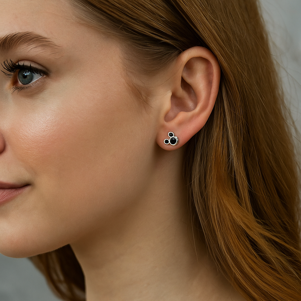 Elegant Triple Circle Stud Earrings