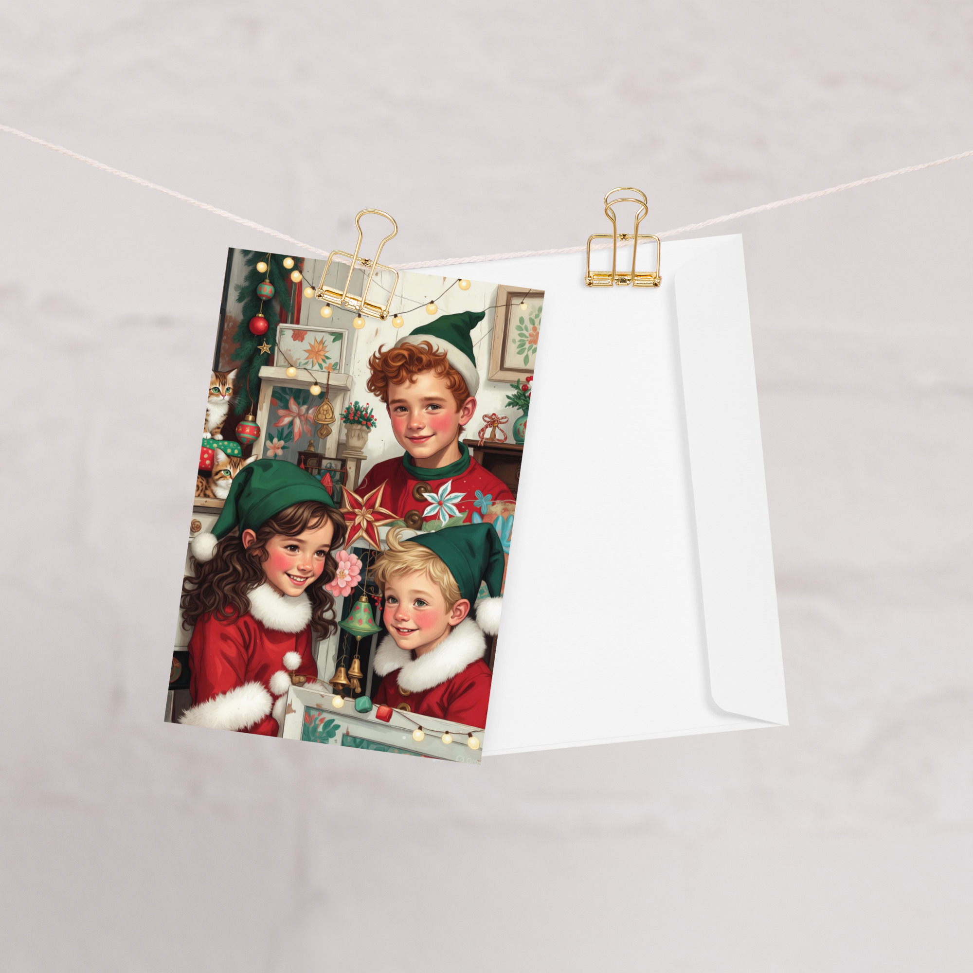 Biglietto di auguri degli Elfi