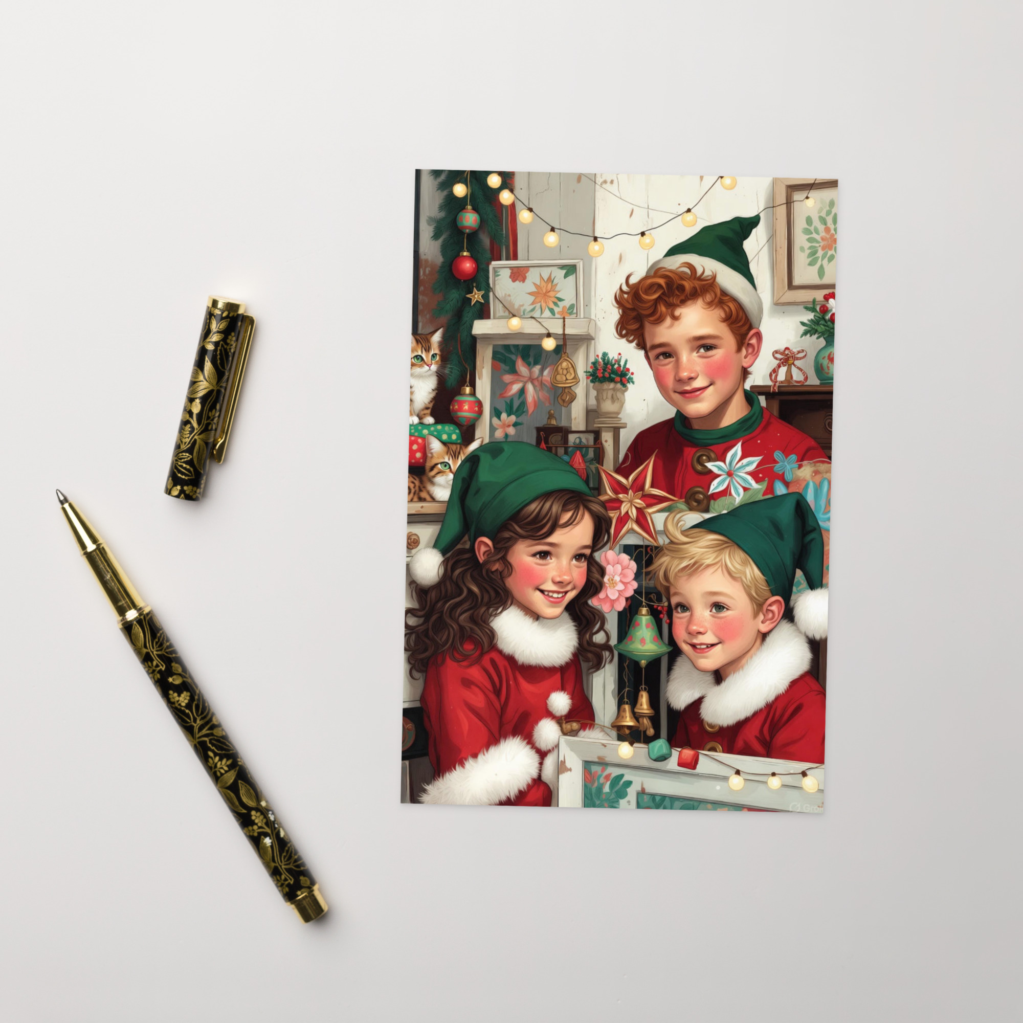 Biglietto di auguri degli Elfi