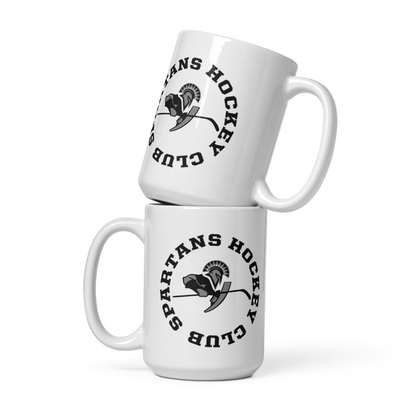 White glossy mug