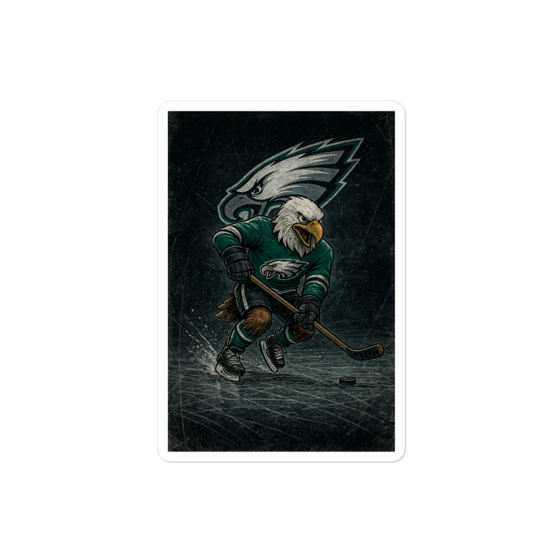 Philadelphia Eagles Hockey Sticker