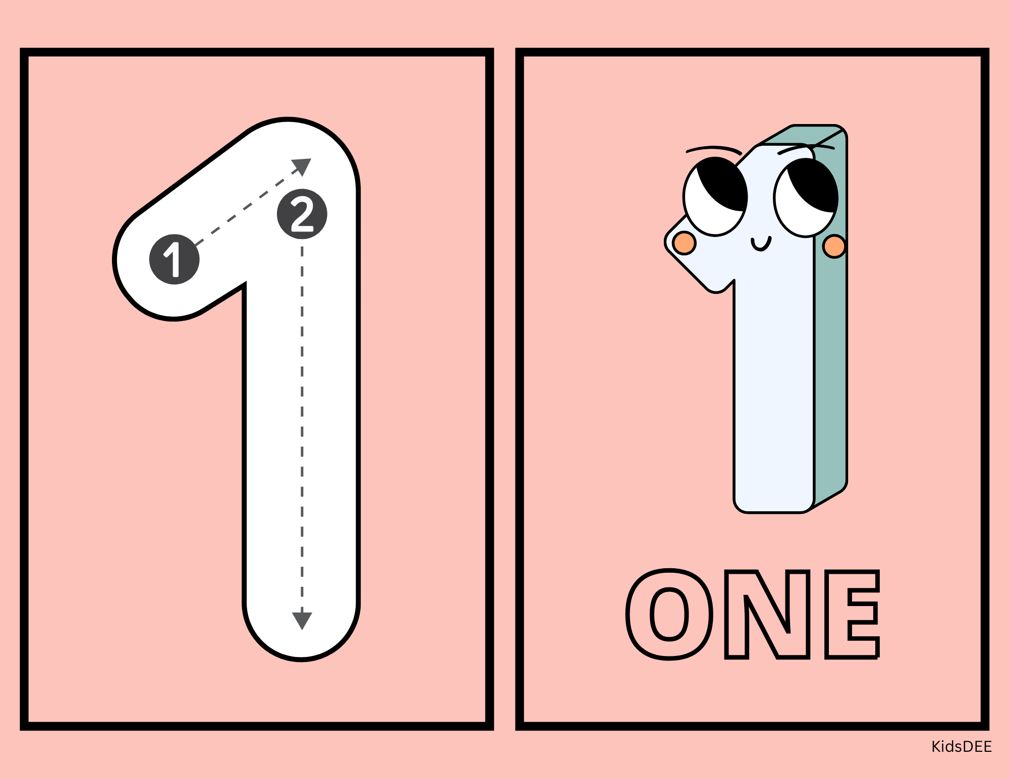 Numbers 1–30 Posters/Flashcards for Kids