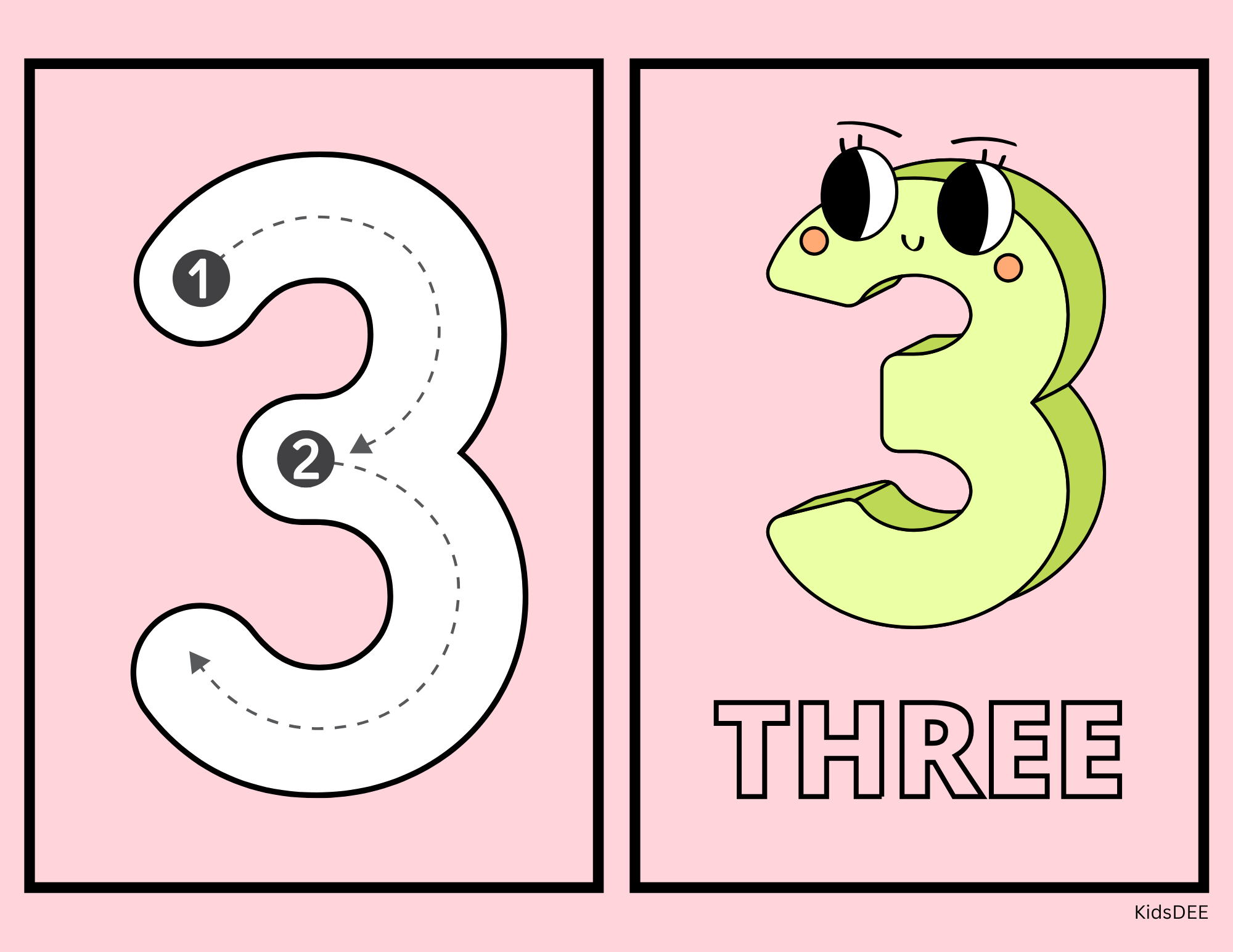 Numbers 1–30 Posters/Flashcards for Kids