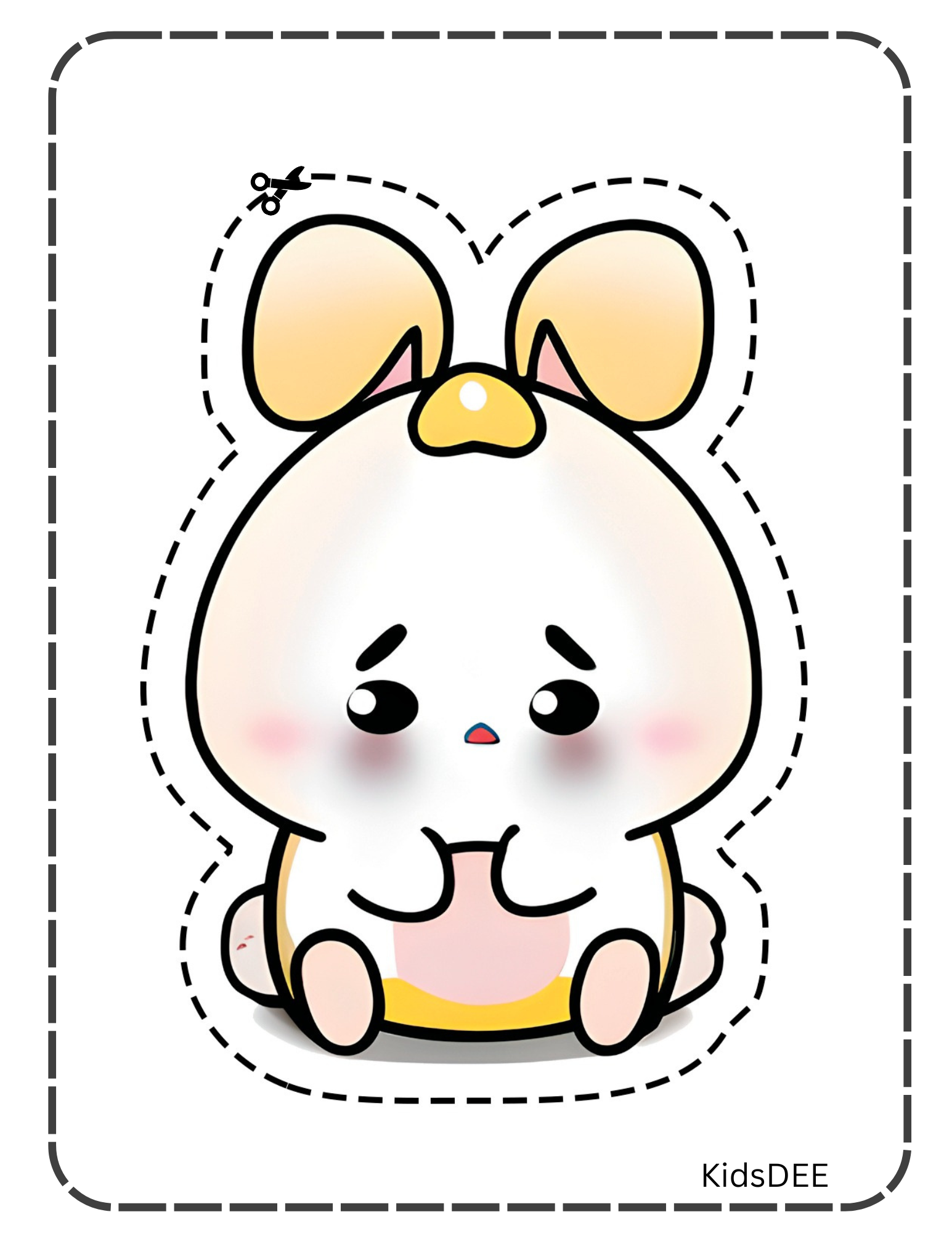 🐰 Bunny Cut Activity – Fun Scissor Skills for Kids!