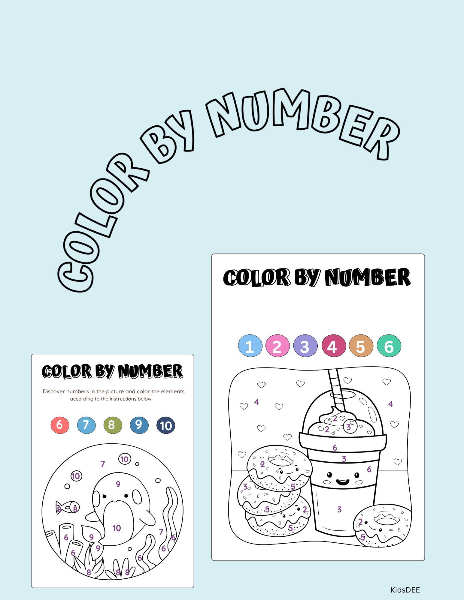 π¨ Colour by Number Worksheets for Kids β Learn, Colour & Have Fun!