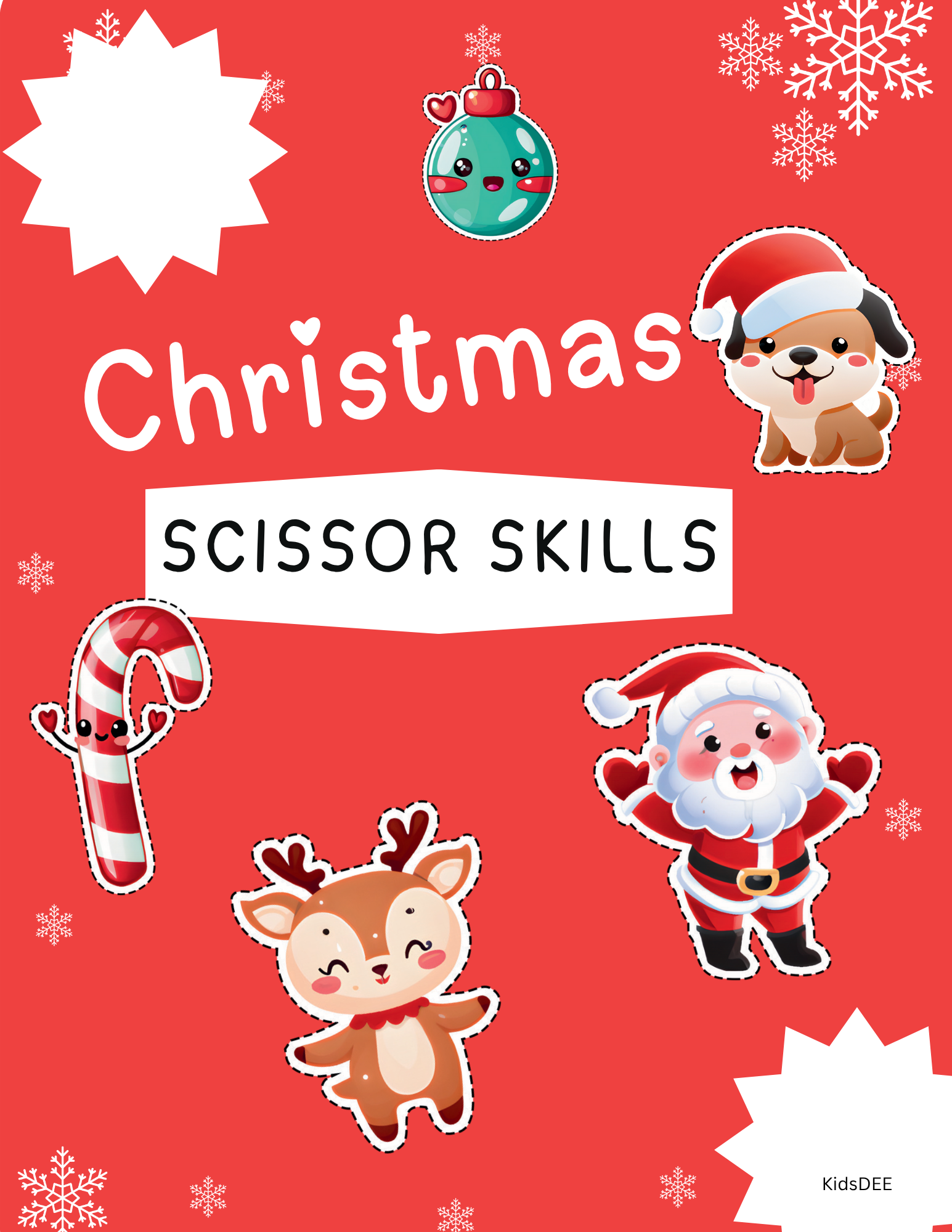 π Christmas Cutting Activity for Kids β Fun Holiday Fine Motor Skills Practice! βοΈ