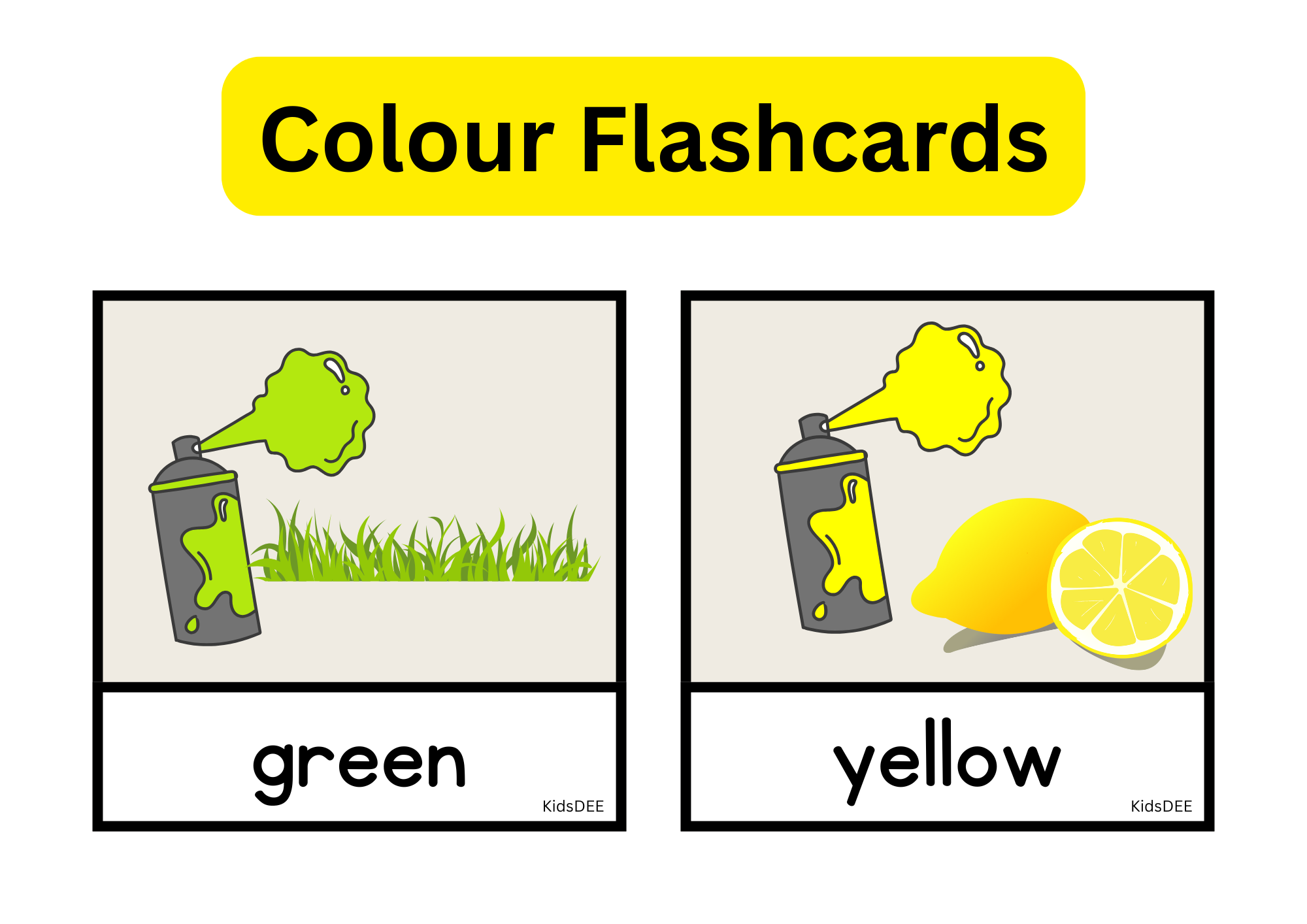 Colour Flashcards β Bright & Engaging Learning for Kids