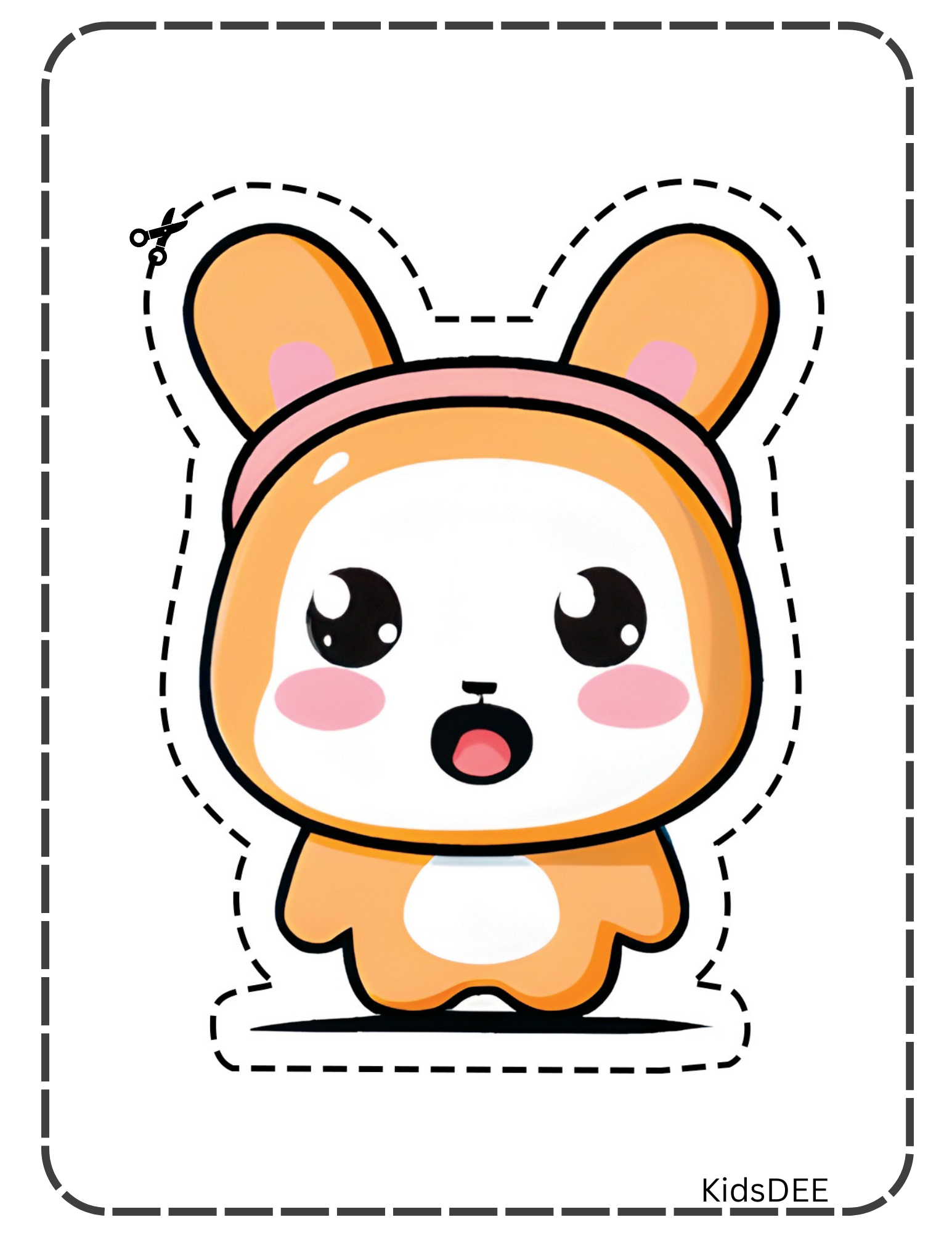 🐰 Bunny Cut Activity – Fun Scissor Skills for Kids!