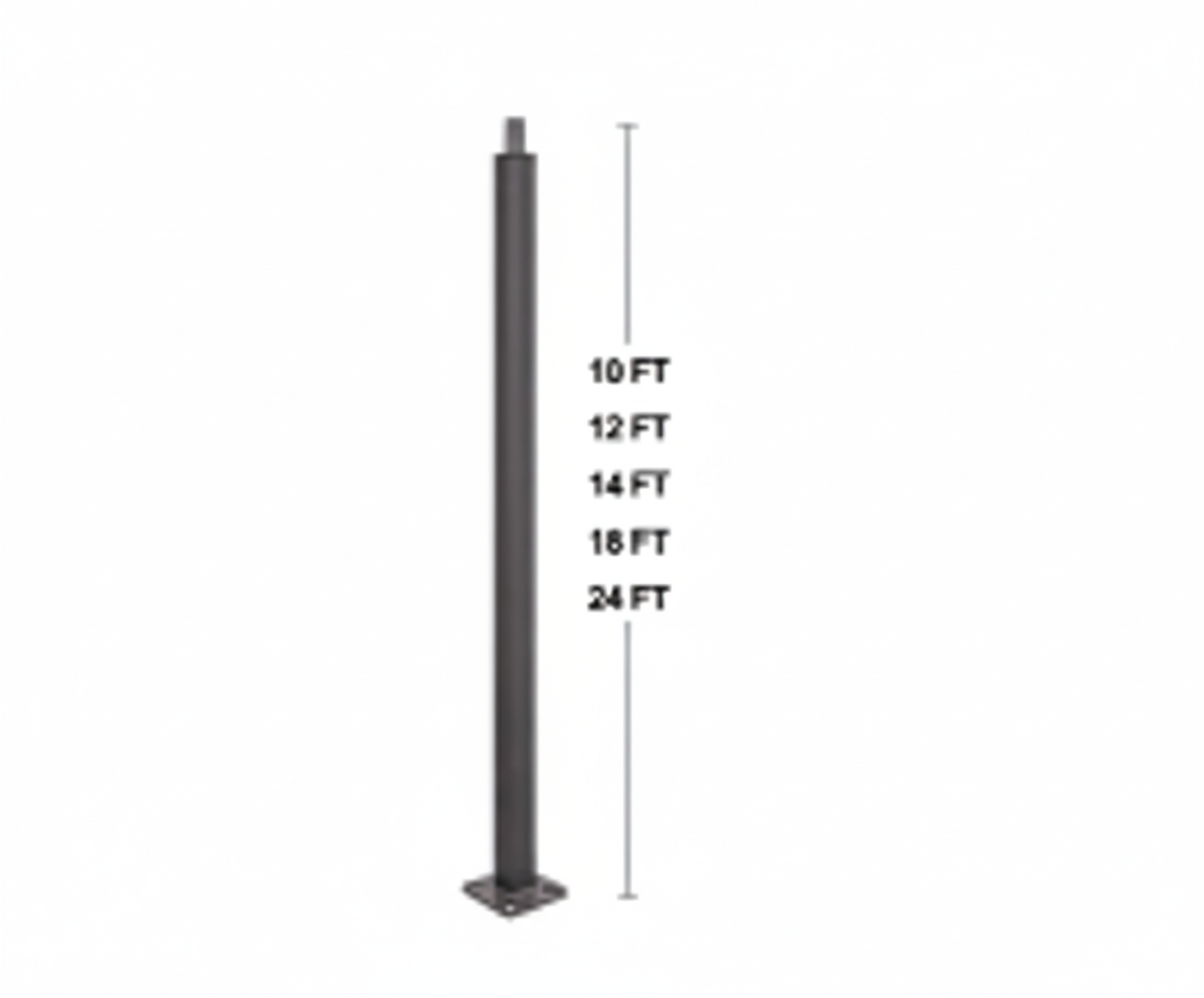 Square Pole Without Arm 10'-16'X3''X3' Series WOA25