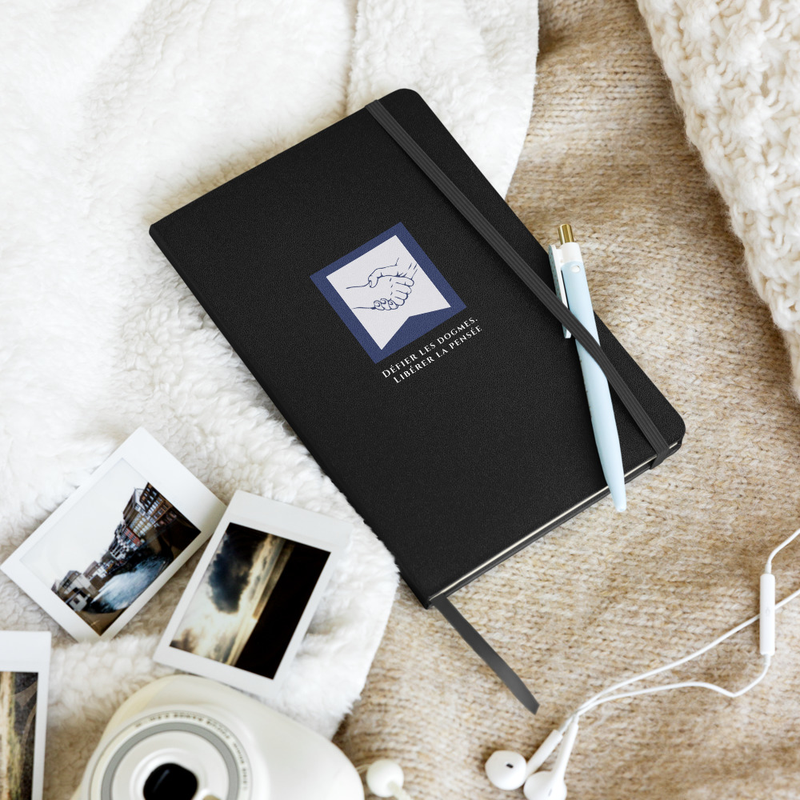 Carnet noir avec élastique