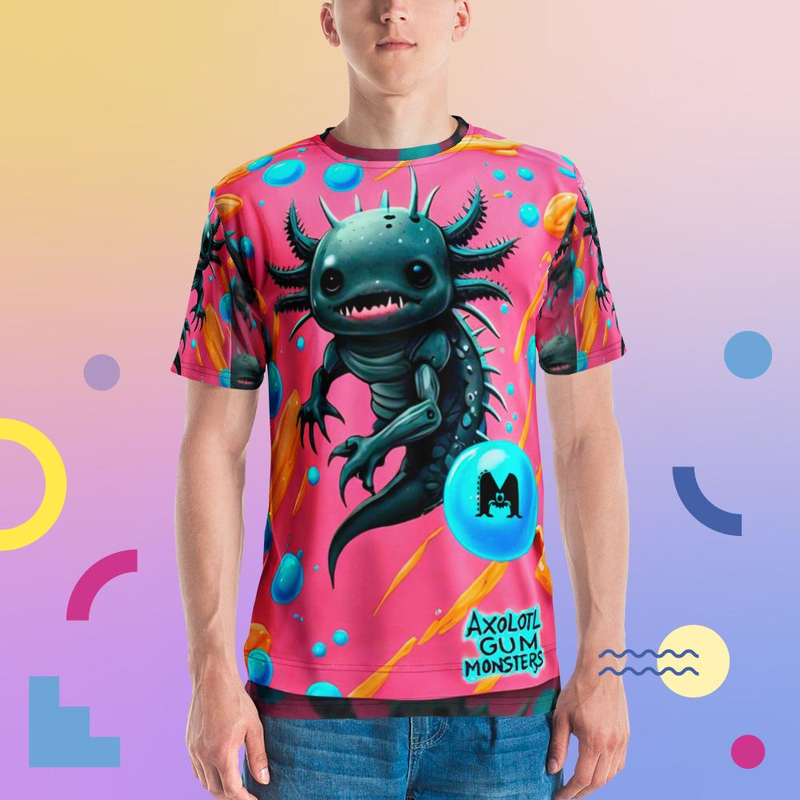 Camiseta all over print hombre AXOLOTL GUMS 1