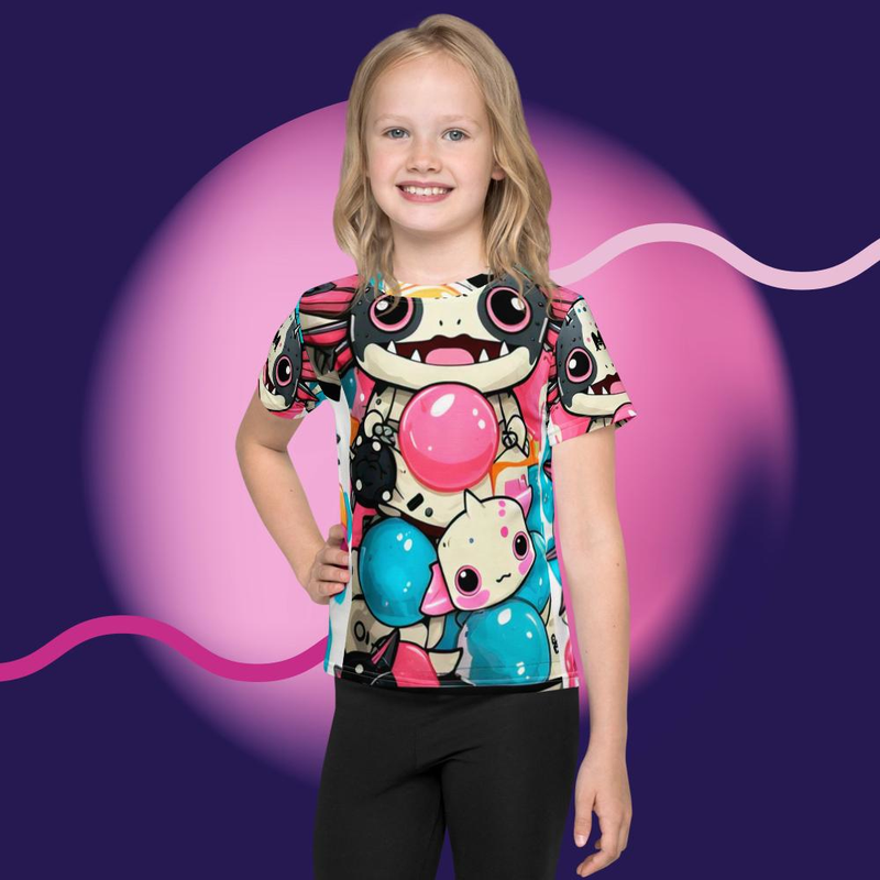 Camiseta all over print kids AXOLOTL GUMS 2