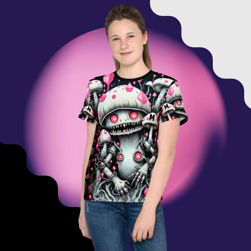 Camiseta all over print teen HONGUITOS AMANITA 1
