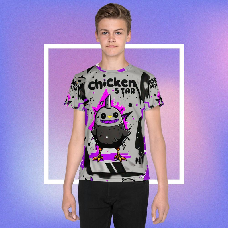 Camiseta all over print teen POLLOS ENCUBIERTOS 1