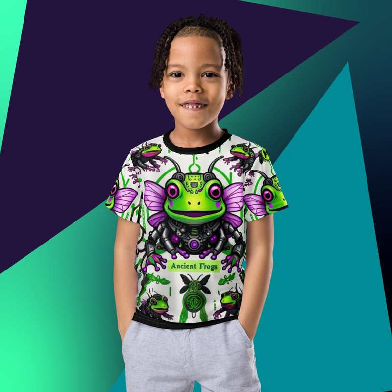 Camiseta all over print kids RANAS HIPNOTICAS 1