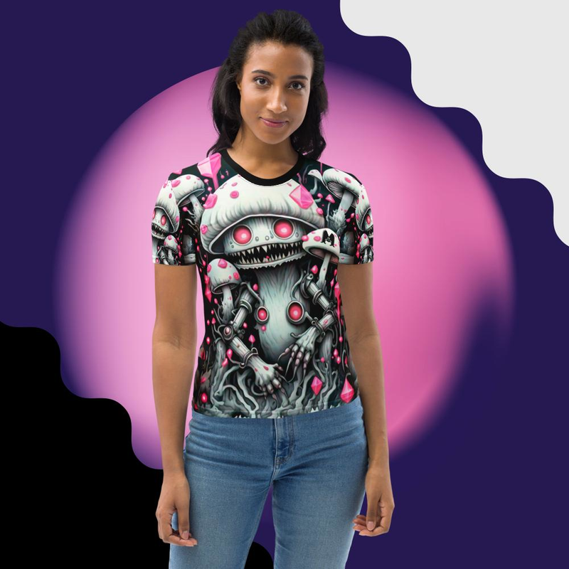 Camiseta all over print dama HONGUITOS AMANITA 1