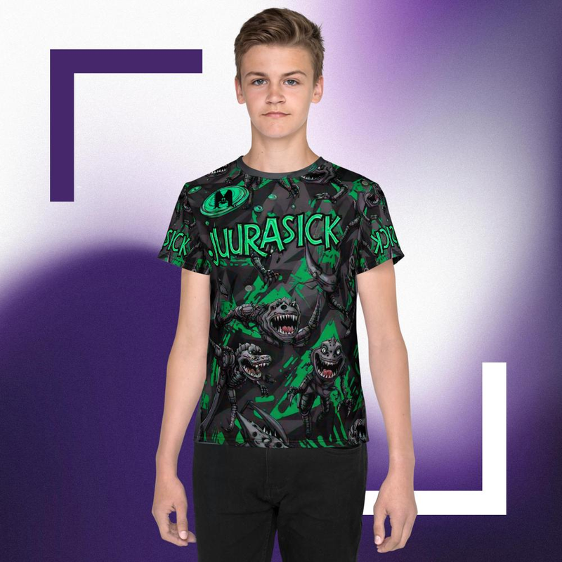 Camiseta all over print teen DINOS SALVAJES 1