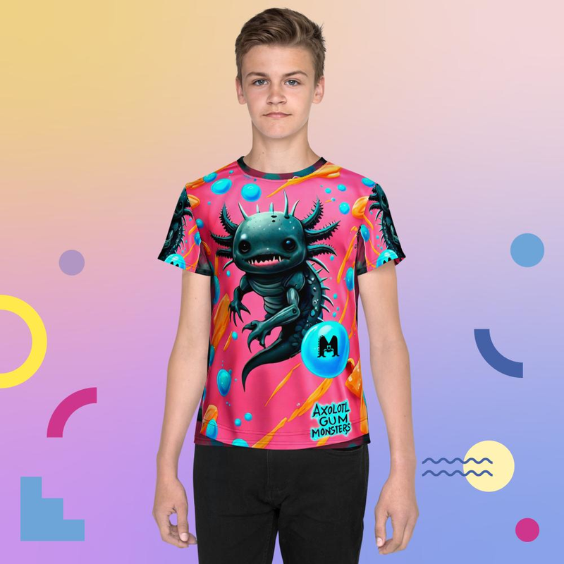 Camiseta all over print teen AXOLOTL GUMS 1