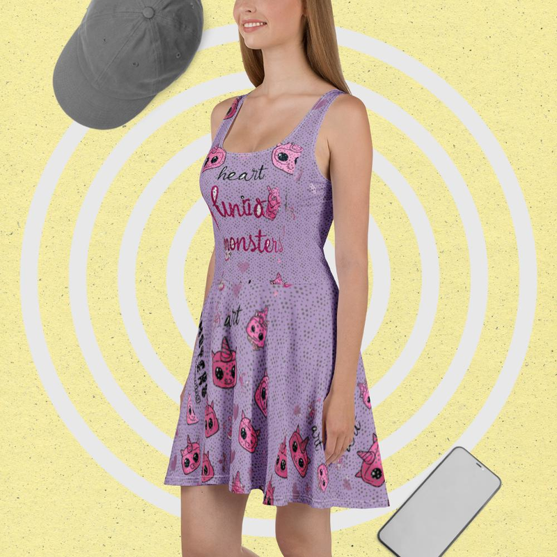 Vestido lila Monsters wearing UNICORNIOS DE CORAZON 2