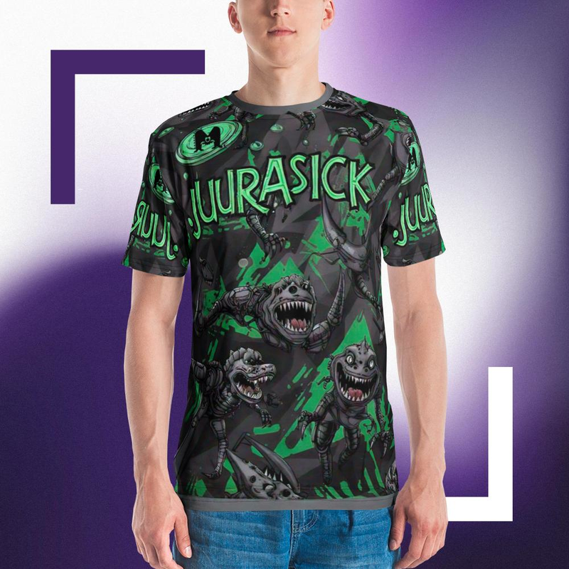Camiseta all over print caballero DINOS SALVAJES 1
