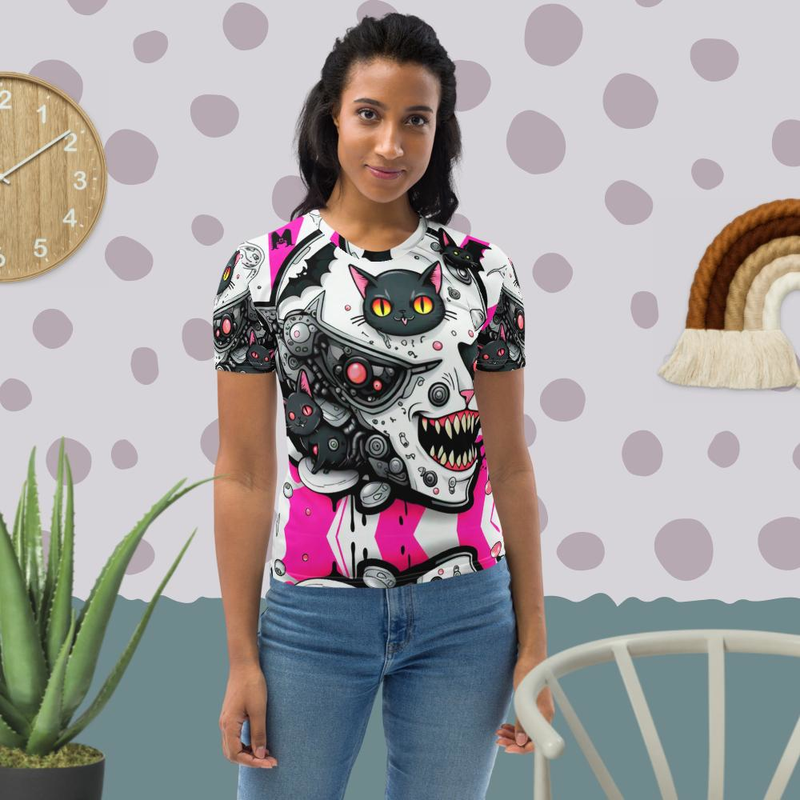 Camiseta dama all over print MURCIELAGATOS 1