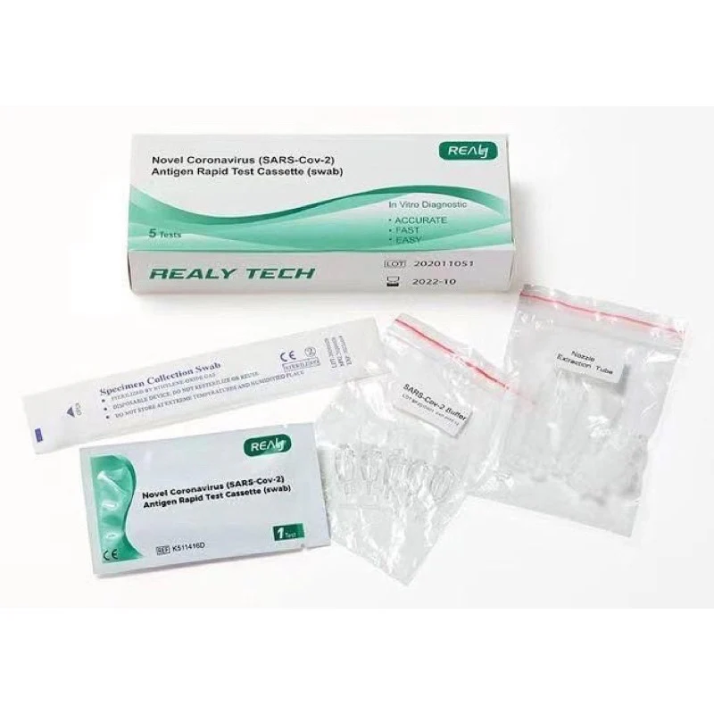 Prueba Rápida de Antígenos (SARS-Cov-2) 5 Pruebas por caja