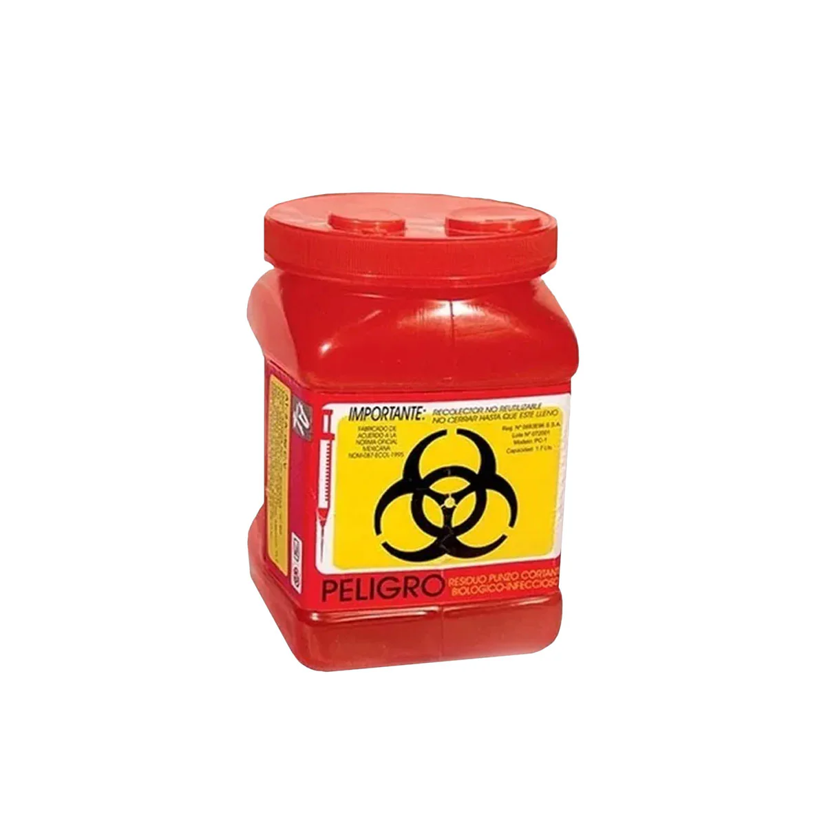 Contenedor para residuos biológicos 1.7L