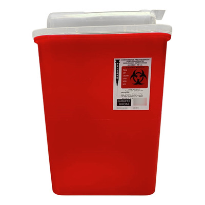 Contenedor para residuos punzocortantes 13 L