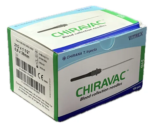 Agujas para extracción de sangre CHIRAVAC Verde